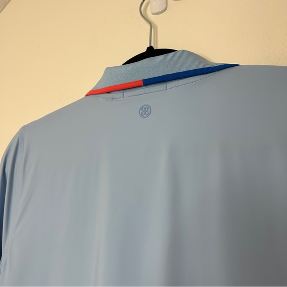 G/Fore U.S. Open Long Sleeve Tech Polo Shirt Blue Size Medium 125th 2025 Tennis - Picture 7 of 8